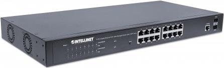 Intellinet Gigabit Ethernet PoE+ Web-Managed Switch with 2 SFP Ports (561198)