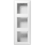 JUNG Ap-Kappe m.Rahmen 3-fach AS583AWW AS 500 alpinweiss AS583AWW (AS583AWW)