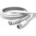 Hama 00179256 Koaxialkabel 5 m F-Typ Koaxial Weiß (00179256)