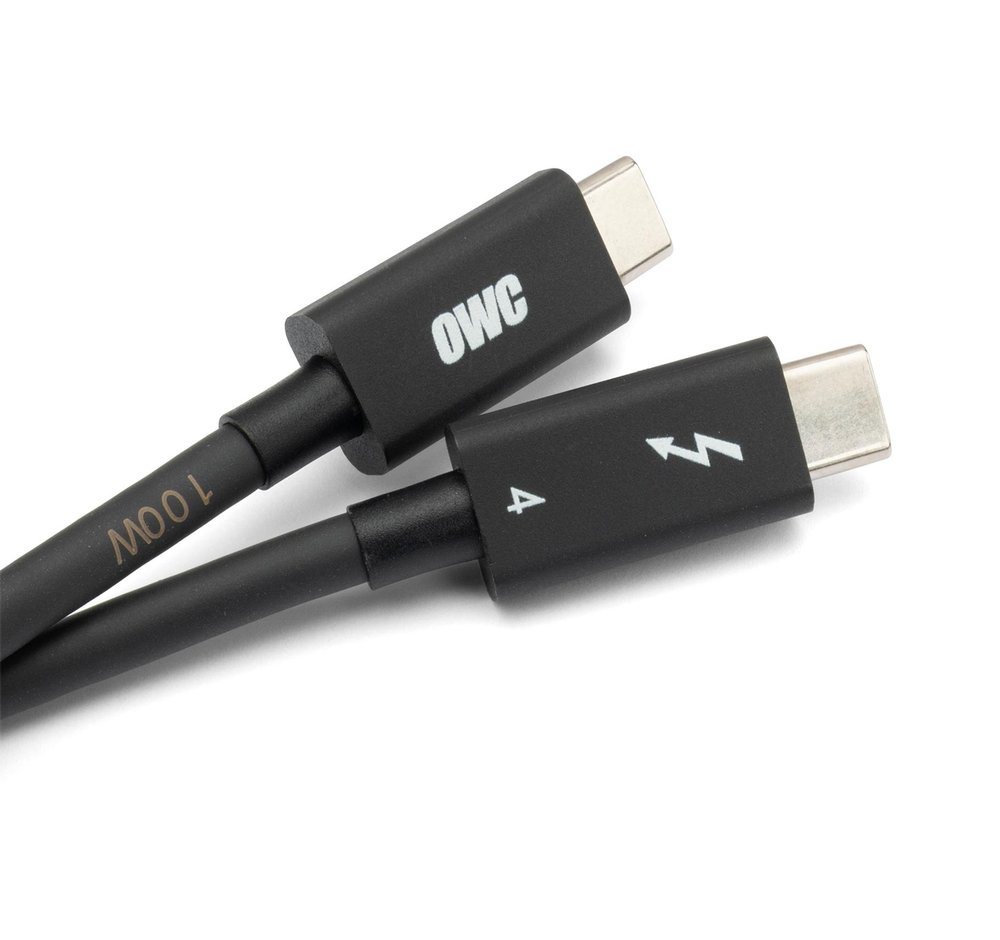 OWC Thunderbolt 4 Kabel 2 m 40 Gbit/s USB-C Schwarz