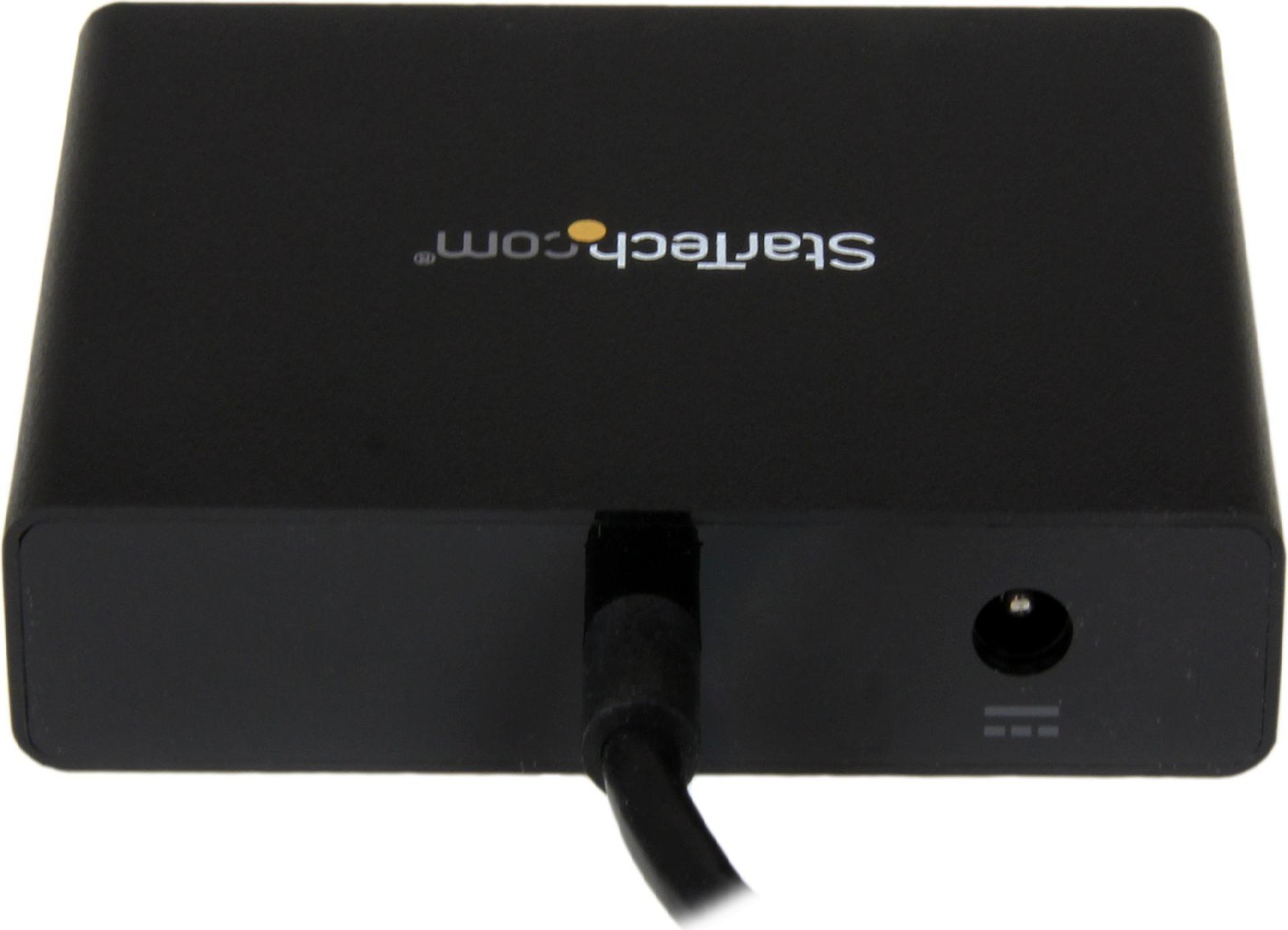 StarTech.com 3-Port Multi-Monitor DisplayPort 1.2 MST Hub DP Splitter Schwarz