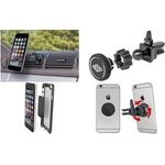 WEDO Smartphone-KFZ-Magnethalter "Dock-it", schwarz Mini-Halterung für alle Smartphones, starker Magnet mit - 1 Stück (60 06001)