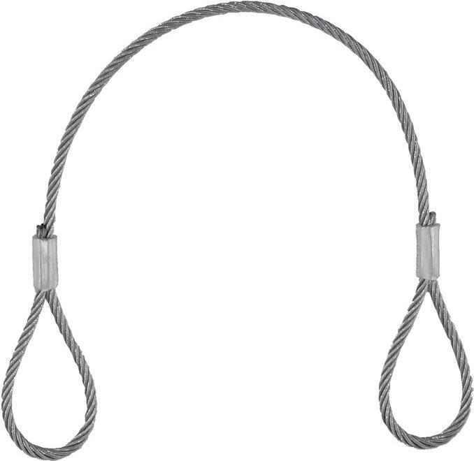 EUROLITE Stahlseil (SC) 400x3mm silber ohne Verbinder (58010417)
