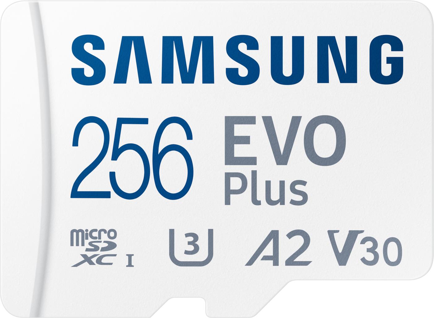 Samsung EVO Plus microSD-Speicherkarte (2024) (inkl. SD Adapter) - 256 GB (MB-MC256SA/EU)