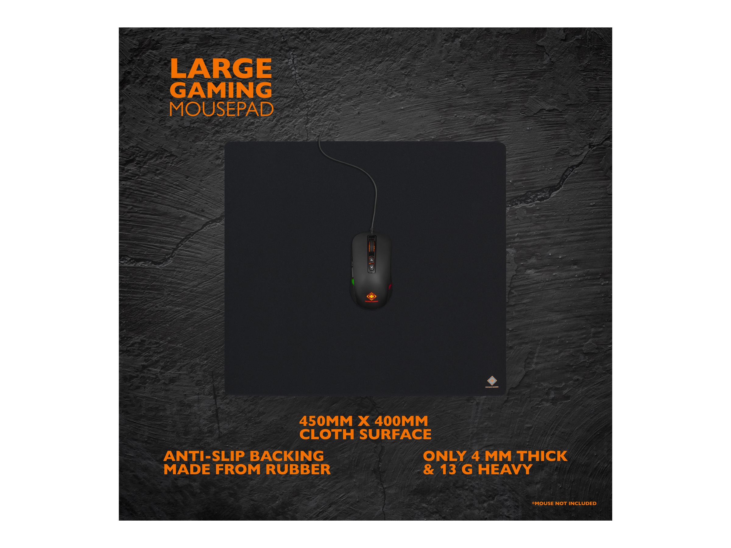 DELTACO Gaming GAM-063 Mauspad Schwarz