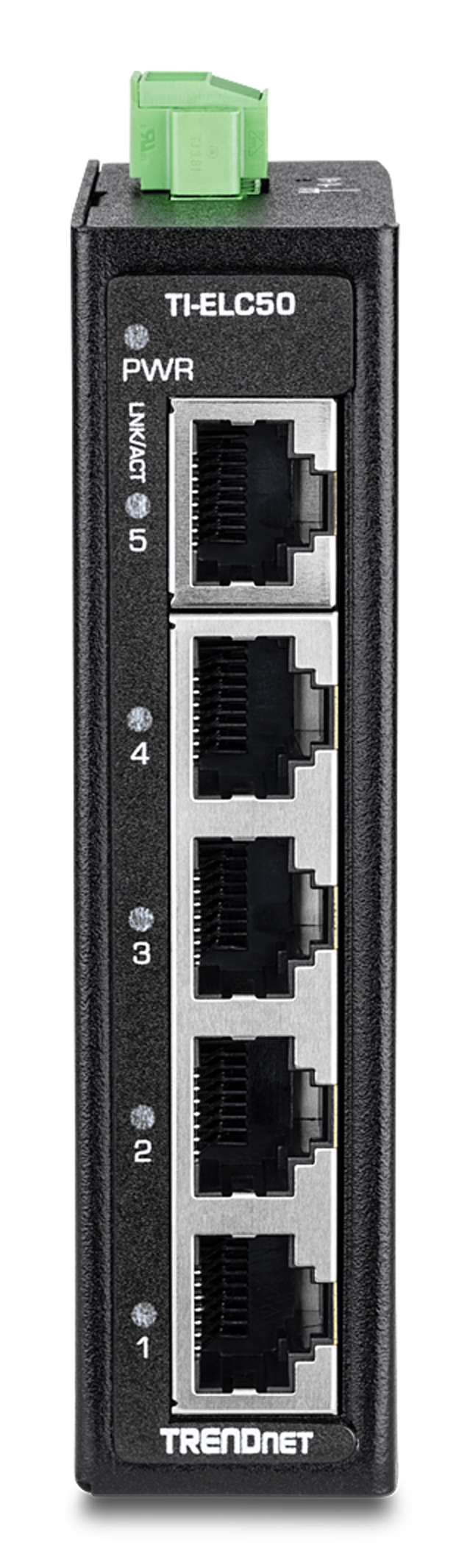 TRENDnet TI-ELC50 Industrial Fast Ethernet Switch 5-Port Schwarz