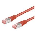 Wentronic Goobay CAT 6 Patchkabel, S/FTP (PiMF), Rot, 30 m - LSZH halogenfrei, Kupfer (68286)