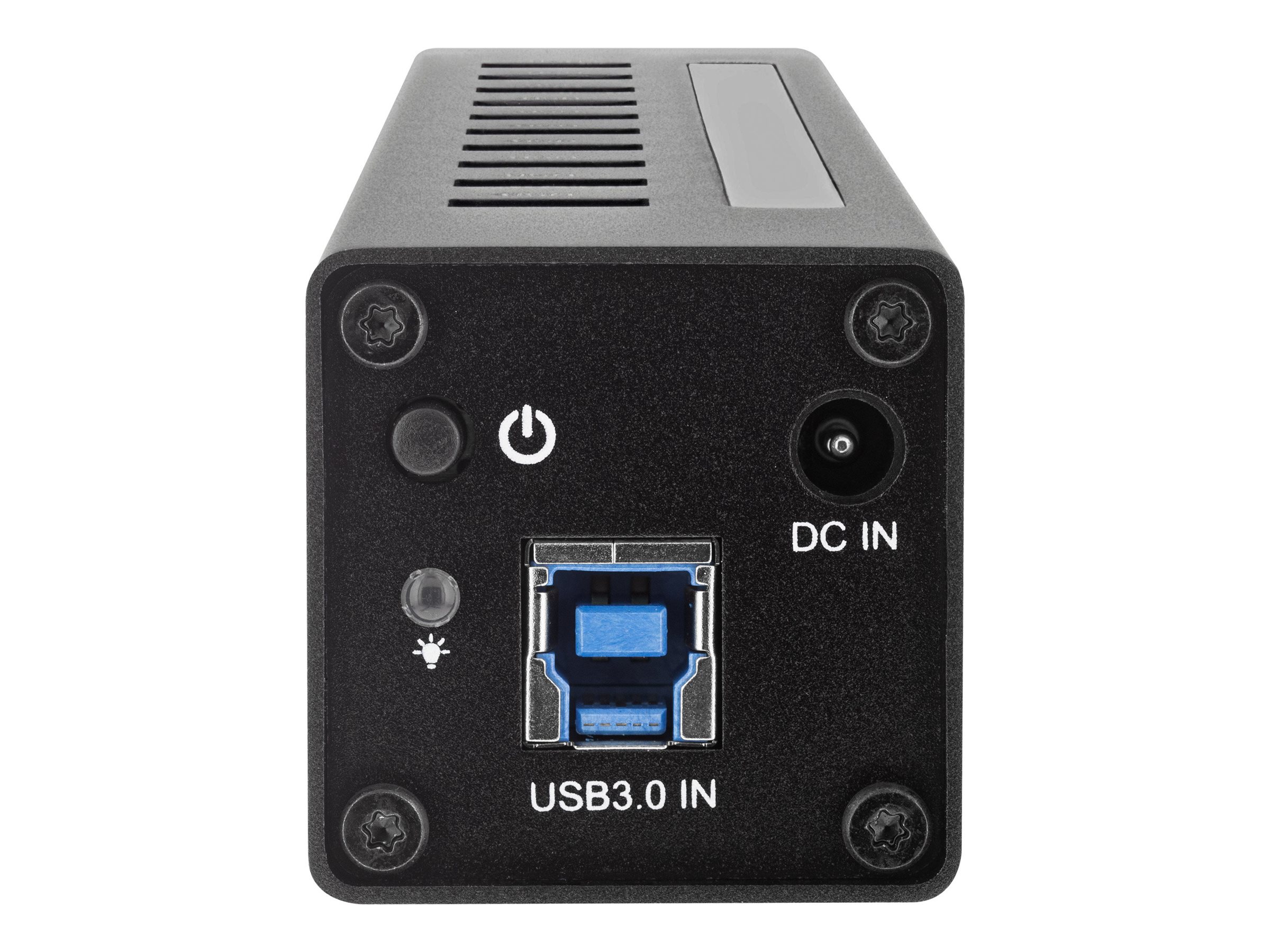 InLine USB 3.0 Hub 10 Port Aluminiumgehäuse Schwarz mit Netzteil