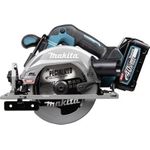 MAKITA HS012GD201 - Akku-Handkreissäge (40V XGT | bürstenloser Motor | Sägeblatt 165 mm | LED-Licht | incl. 2x 2,5 Ah Akku, Schnellladegerät, Transportkoffer) (HS012GD201)