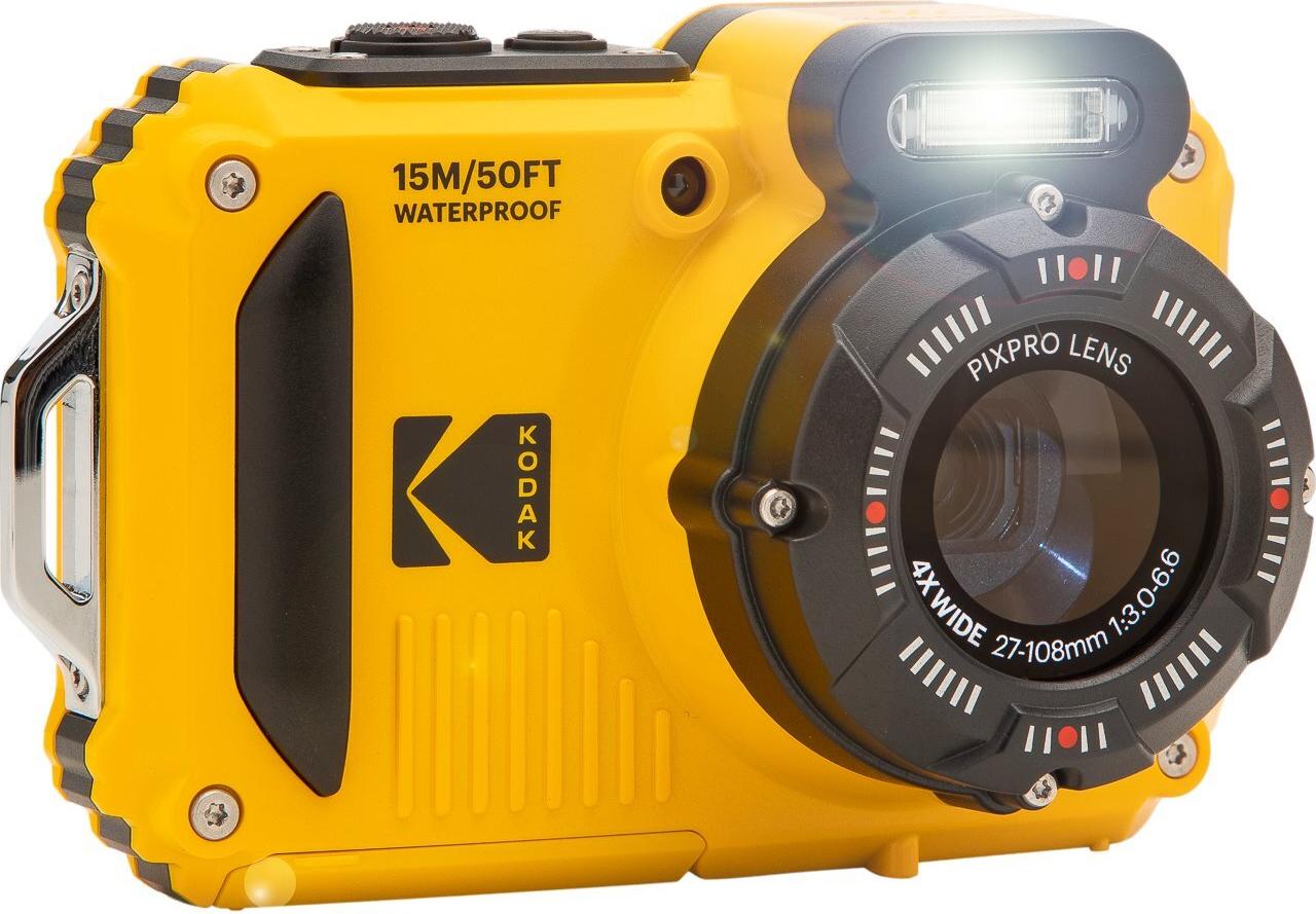 Kodak PIXPRO WPZ2 Kompaktkamera 2,7" Display 16 MP 4x optischer Zoom Wasserdicht bis 15 m Wi-Fi Gelb