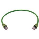 Telegärtner PatchkabelCat.7 Rohkabel, 1.0m, Grün, 500MHz, S-STP(S/FT (L00000A0149)