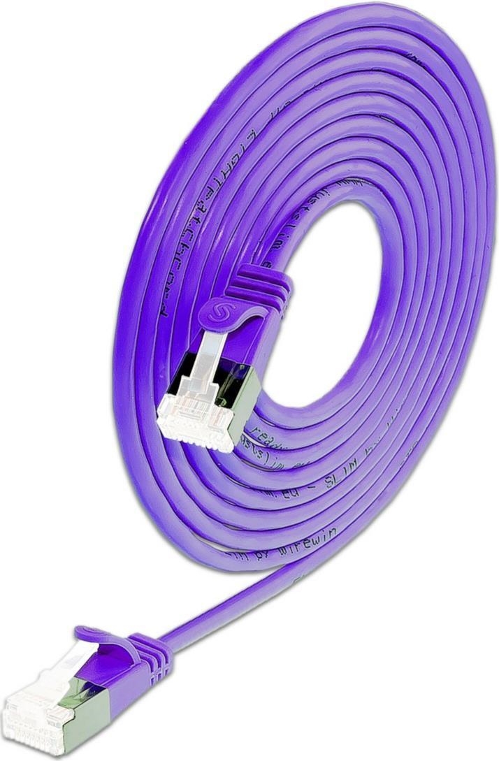 Wirewin KAT6A 10 Gigabit Lightpatchkabel rund U/FTP O violett (PKW-LIGHT-STP-K6A 0.1 VT)