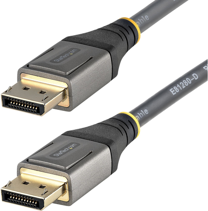 StarTech.com 16ft (5m) VESA Certified DisplayPort 1.4 Cable, 8K 60Hz HDR10, Ultra HD 4K 120Hz DP Video Cable, DisplayPort to DisplayPort Cable, DP Cord for Monitors/Displays, M/M (DP14VMM5M)