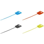 shiverpeaks BASIC-S Kabelbinder mit Beschriftungsfeld, blau 4,8 x 250 mm, Euroloch und Beschriftungsfeld, Kunststoff, - 1 Stück (BS81980-B)