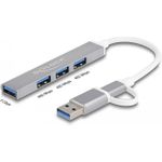 Delock Hub 3 x USB2.0 + 1 x USB 3,2 Gen 1 (64214)