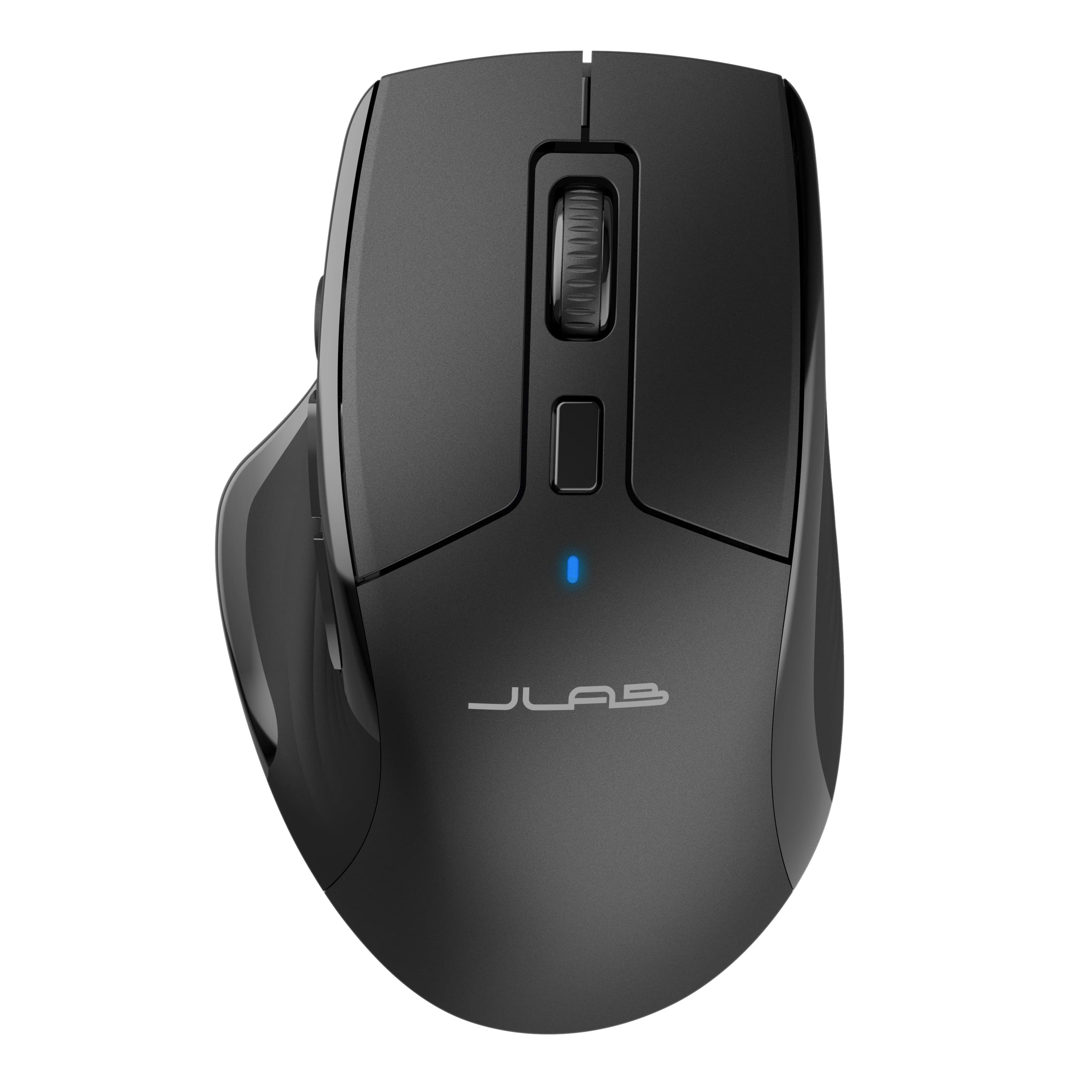 JLab JBuds Maus kabellos Bluetooth 5.2 + 2,4 GHz USB optisch 2400 DPI Schwarz