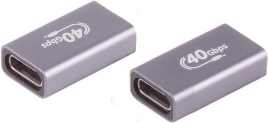 S/CONN maximum connectivity USB-C® Verbinder, 4.0, 40Gbps, Metall, Pro (13-60003)