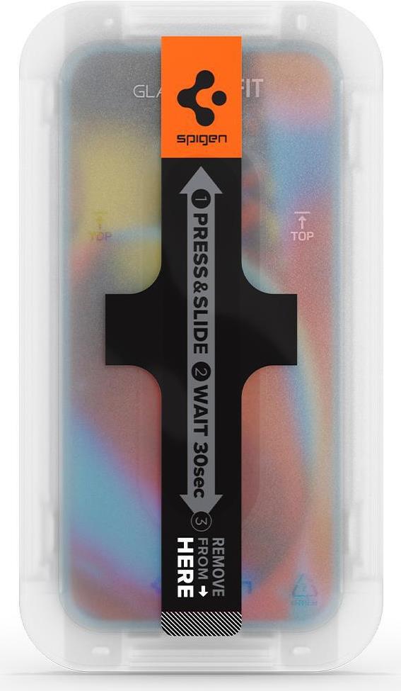 Spigen GLAS.tR EZ Fit Displayschutz Gehärtetes Glas (9H) für Apple iPhone 13 / 13 Pro 6.1" Transparent