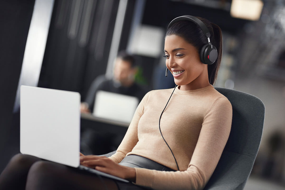 Jabra Evolve2 40 SE UC Stereo On-Ear Headset Schwarz