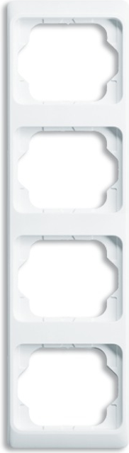 Busch Jaeger 1754-0-4156 Wandplatte/Schalterabdeckung Weiß (1754-0-4156)