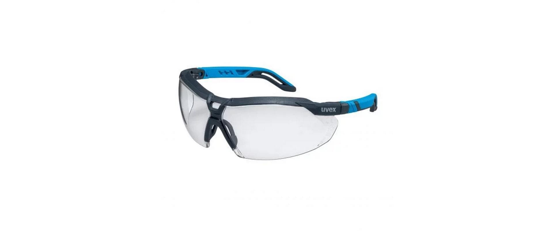 UVEX Arbeitsschutz Schutzbrille i-5 Klar Anthrazit/Blau