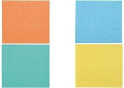 HYGOCLEAN Schwammtuch, 200 x 180 mm, gelb, 10er Pack aus Zellulose-/Baumwollmischung, mit Wabenstruktur, - 1 Stück (301389)