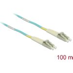 Delock Kabel Lichtwellenleiter LC Duplex Multimode OM3 100 m (80153)