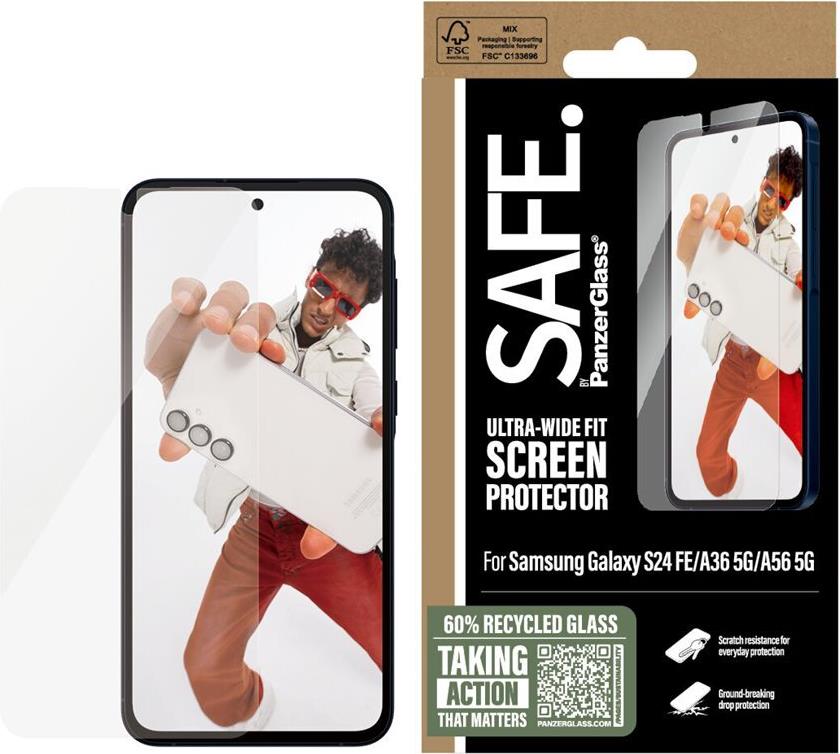 SAFE. by PanzerGlass Displayschutz Ultra-Wide-Fit Galaxy A56 5G / S24 FE / A36 5G (SARNUWFG38495)