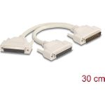 Delock Adapter Y-Kabel Splitter D-Sub HD 50 Pin Stecker zu 2 x 50 Buchse mit (67170)