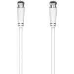 Hama 00205063 Koaxialkabel 1,5 m F Weiß (00205063)