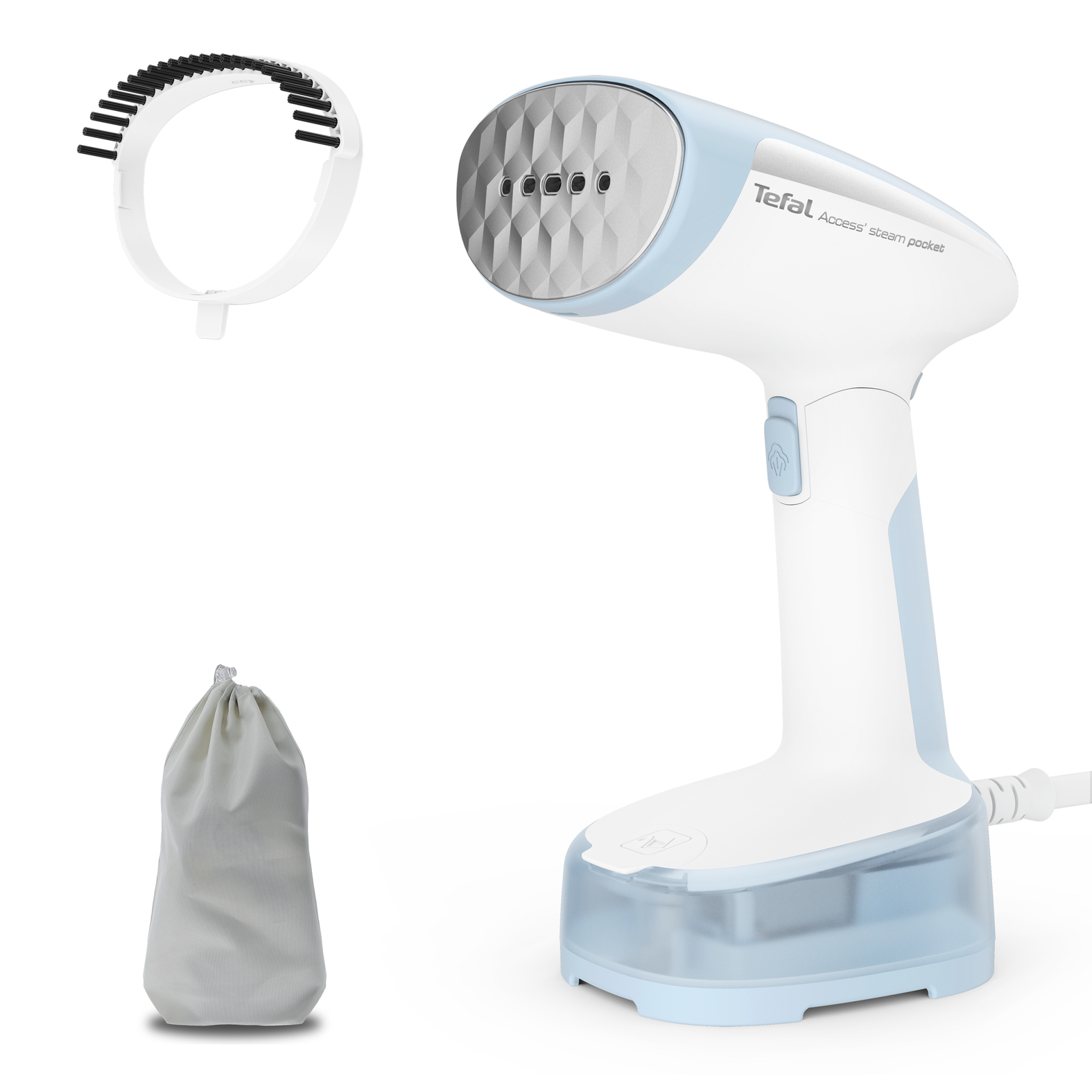 Tefal Access Steam Pocket DT3041 Dampfbürste 1300 W Weiß, Blau