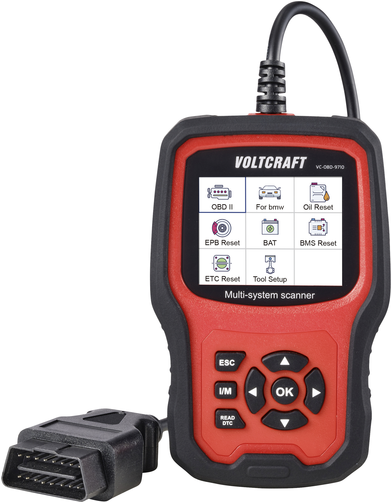 VOLTCRAFT VC-OBD-9710 OBD II Diagnosetool VC-14616100 (VC-14616100)