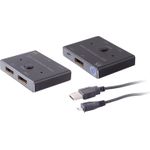 shiverpeaks ®-PROFESSIONAL DisplayPort 1.4 Umschalter 2x1, bidirektional, 8K (SP05-14001)