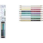 CARAN D'ACHE Buntstifte BICOLOR ALPINE FROST, 10er Set 9 zweifarbige wasserlösliche Farbstifte = 18 Farben, aus - 1 Stück (CC0999.025)