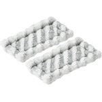 Bosch Home and Garden 2x Ersatz Mikrofasertücher klein Fenstersauger Zubehör Weiß (F016800574)