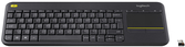 Logitech K400 Plus Tastatur RF Wireless Kroatisch - Slowenisch Schwarz (920-008385)