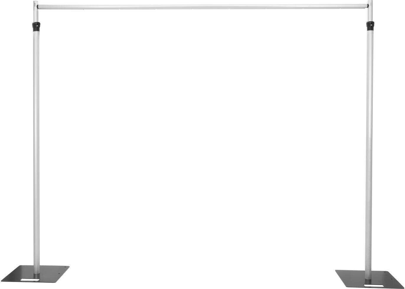 EUROLITE MCS-3148 Mobile Curtain Stand – variabler Aluminium-Vorhangständer 2,5-4,8 m