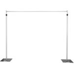 EUROLITE MCS-3148 Mobile Curtain Stand – variabler Aluminium-Vorhangständer 2,5-4,8 m