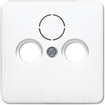 JUNG Abdeckung f. Antennen-Std. CD561SATWW CD500 u. SAT-TV-Std. alpinweiss CD561SATWW (CD561SATWW)