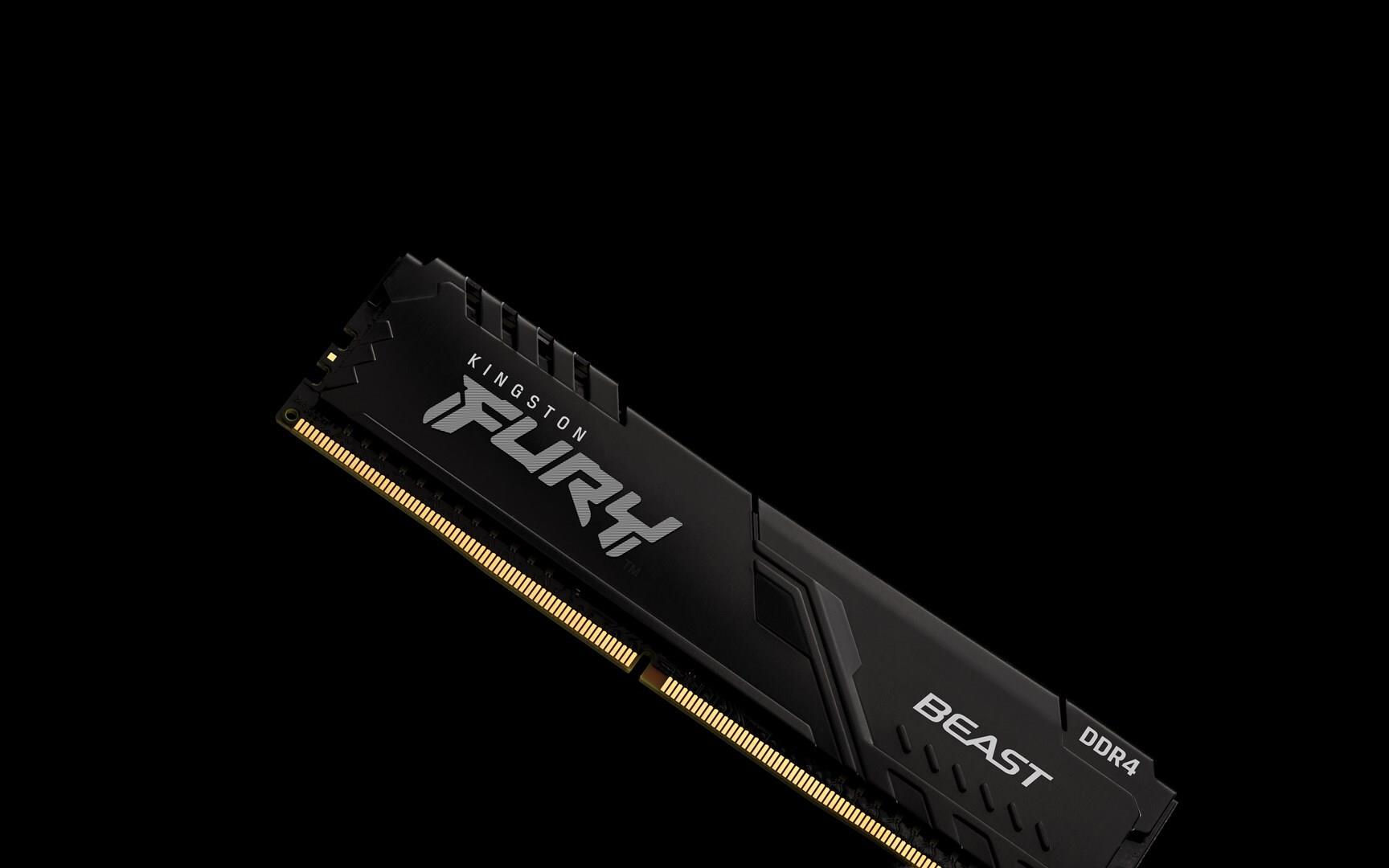 Kingston FURY Beast 8 GB RAM DDR4 3200 MHz CL16 DIMM Schwarz