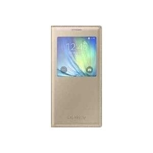 Samsung S-View Cover EF-CA700 für Galaxy A7, Gold (EF-CA700BFEGWW)