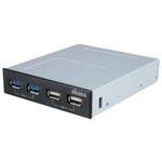 Akasa InterConnect S - Anschlüsse am vorderen Bedienfeld des Speicherschachts (AK-ICR-12V3)