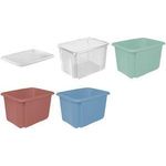 keeeper Aufbewahrungsbox "emil", 30 Liter, nordic-green Material: PP, Dreh-/Stapelbox, mit Griffmulden - 1 Stück (1051631500000)