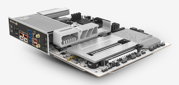 Sapphire NITRO+ X870EA PhantomLink Polar Edition Mainboard AM5 Mini-ITX DDR5 Schwarz/Weiß