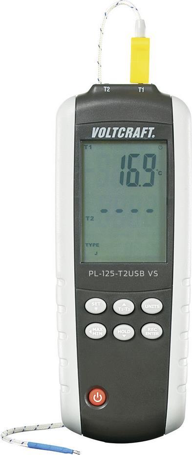 VOLTCRAFT PL-125-T2 Temperatur-Messgerät -200 bis +1372 °C Fühler-Typ K, J (PL-125-T2)