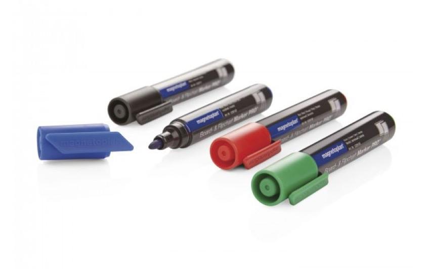 Magnetoplan Pro+ 12281 Flipchartmarker 4er-Set Schwarz Blau Grün Rot
