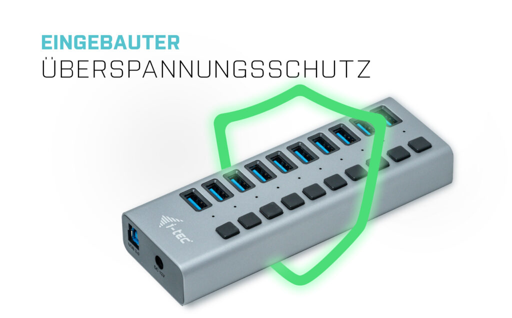 i-tec i-Tec USB 3.0 Charging HUB 10 Port + Power Adapter 48 W Grau