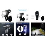 FISCHER FAHRRAD Fahrrad-Scheinwerfer LED batteriebetrieben Schwarz (50690)