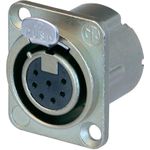 Neutrik XLR-Steckverbinder Flanschbuchse, Kontakte gerade Polzahl: 7 Silber NC7FD-LX 1 St. (NC7FD-LX)