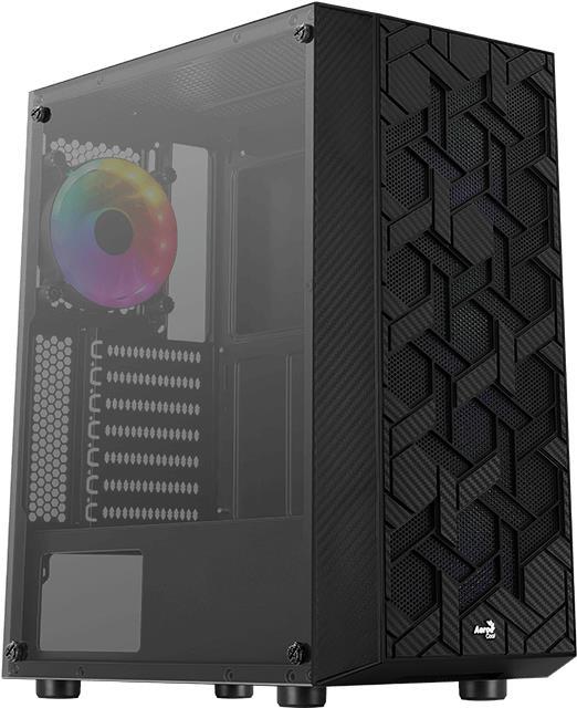 Aerocool Hive Hive-G-BK-v3 Midi Tower Schwarz